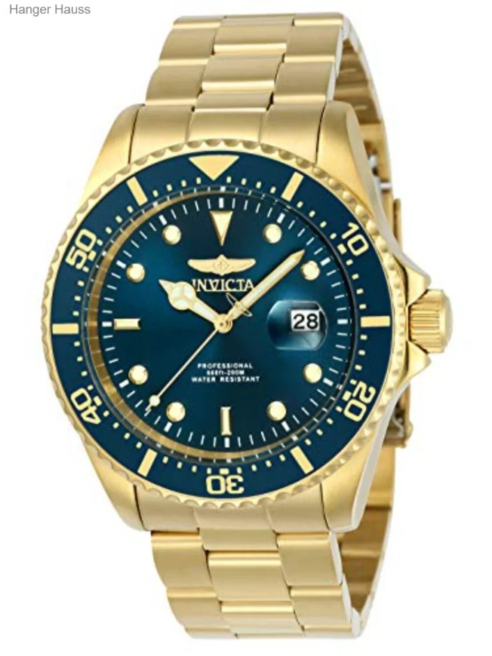 Men's Pro Diver Stainless Steel Analog Quartz Watch - 200m Water Resistant